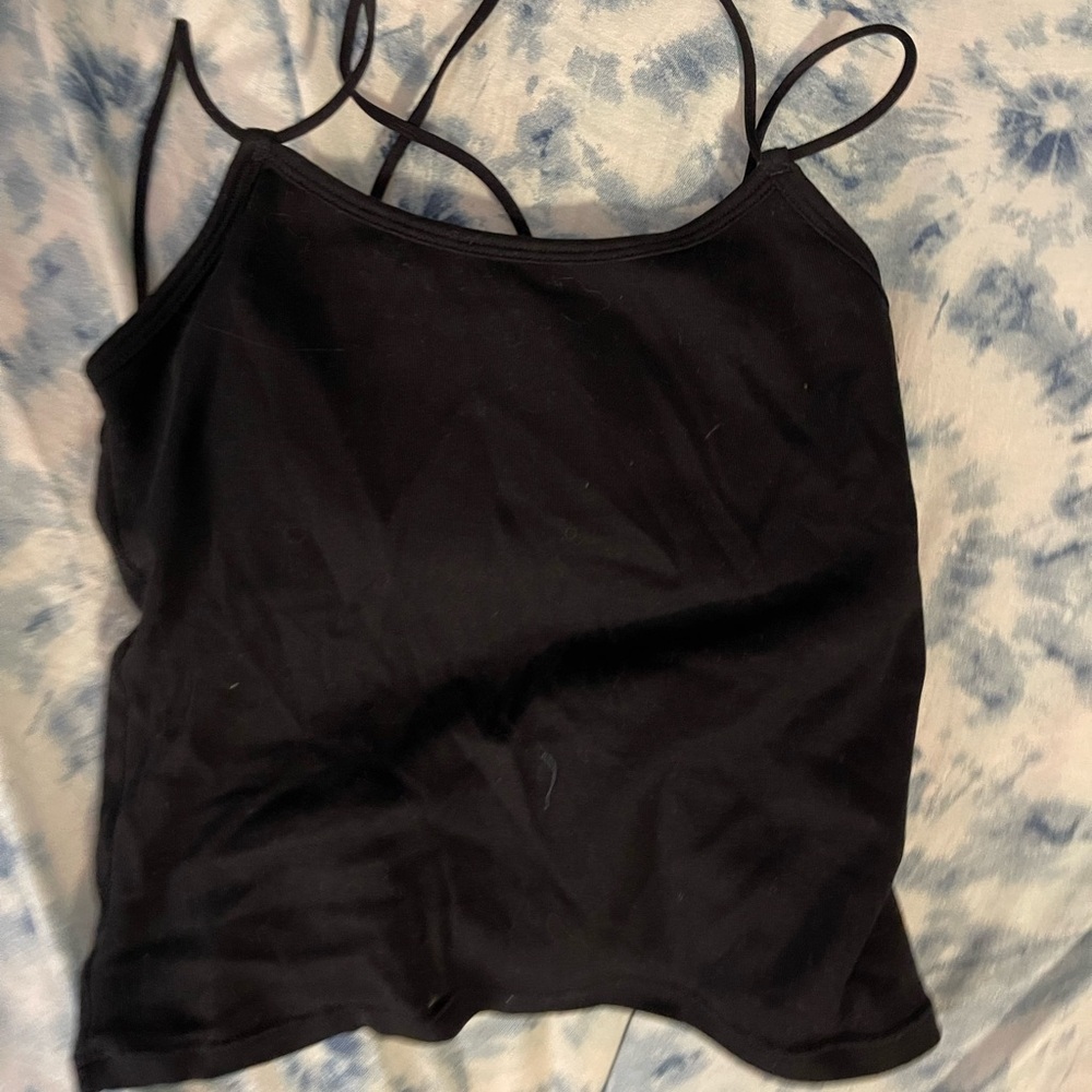 black tank top